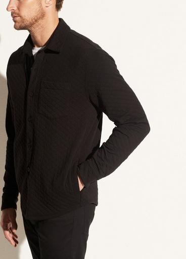 Quilted Double Knit Shirt Jacket image number 2