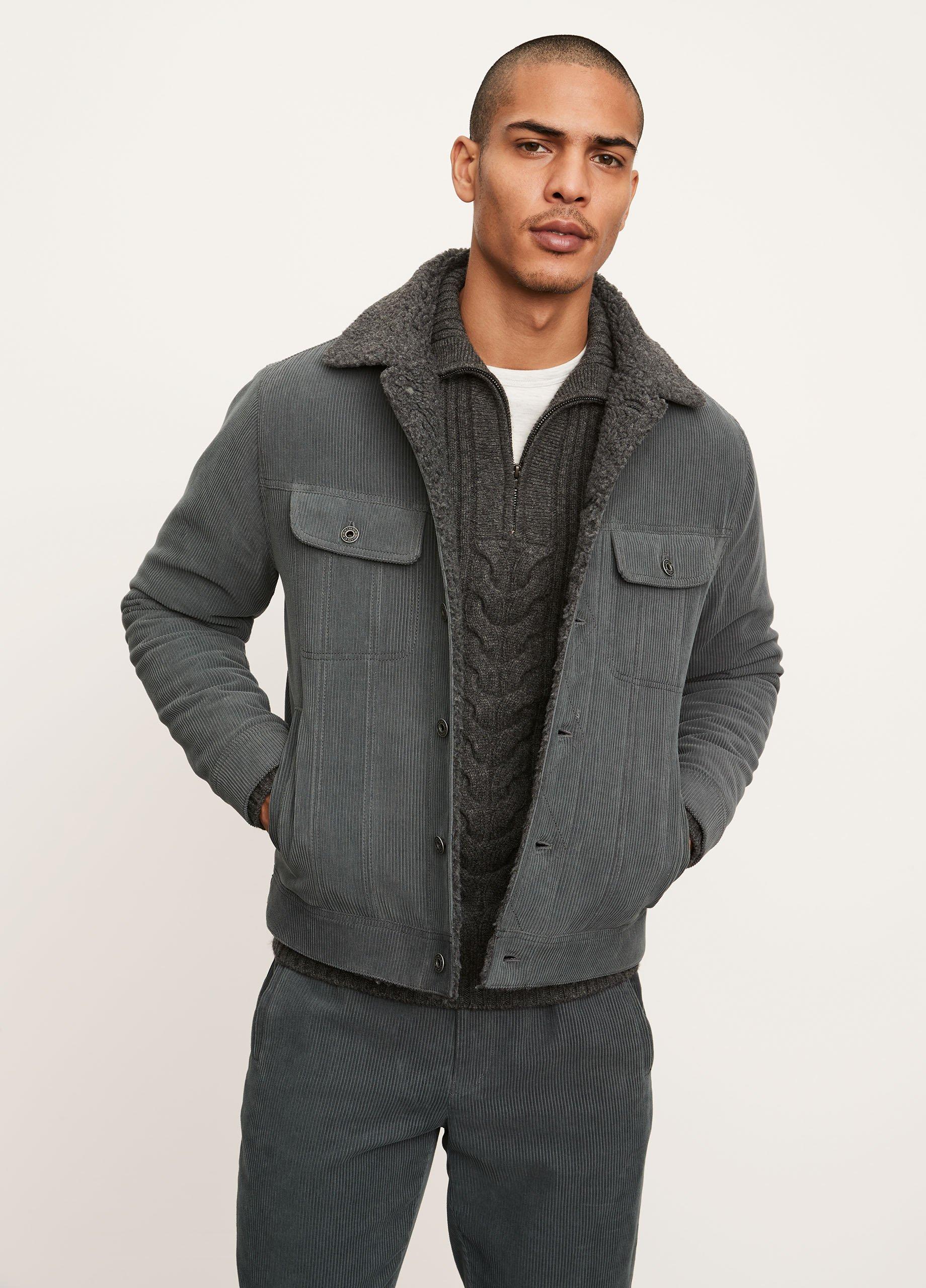 Sherpa Lined Corduroy Trucker image number 1