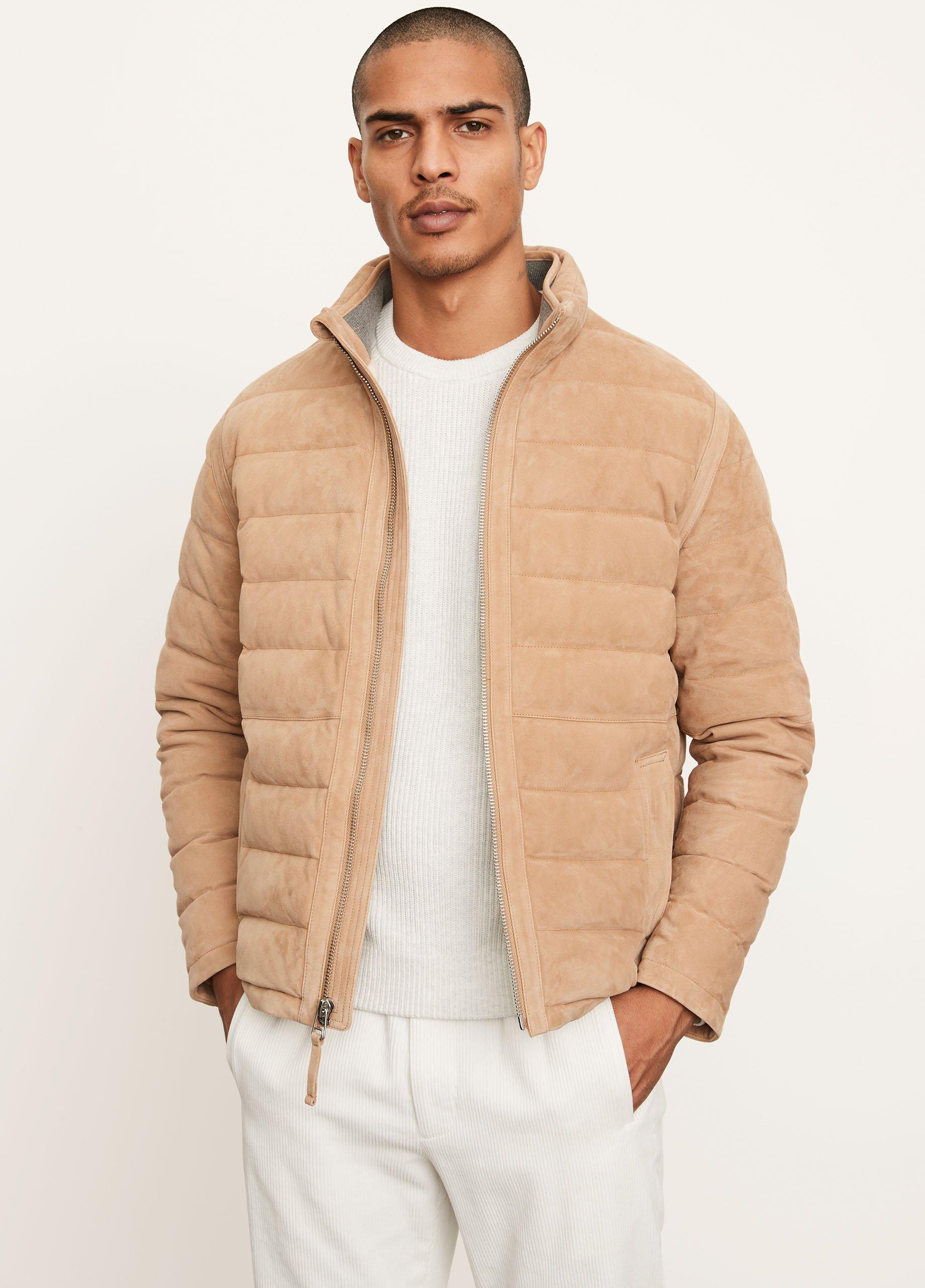 Quilted Suede Zip Jacket image number 1