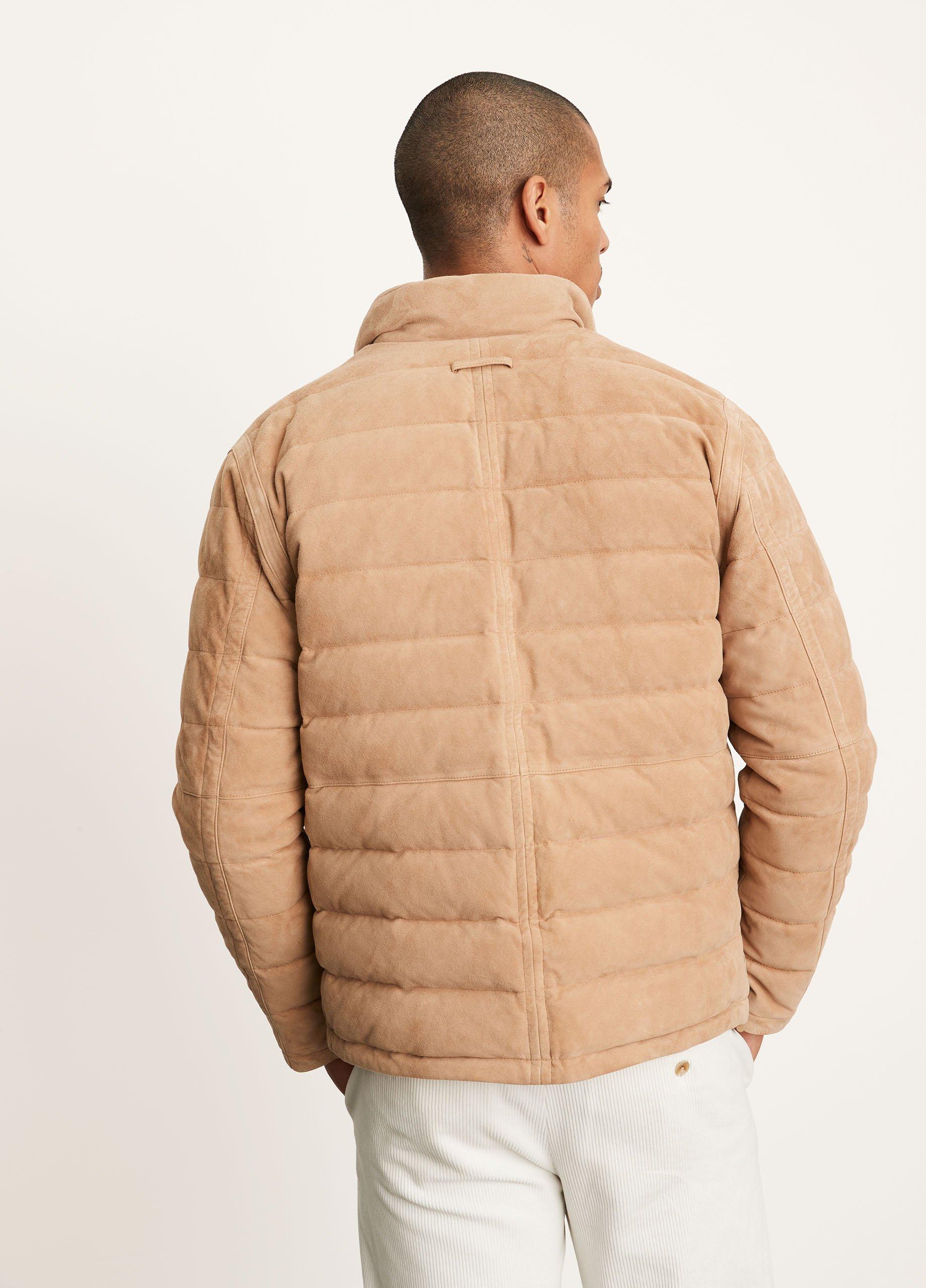 Quilted Suede Zip Jacket image number 3