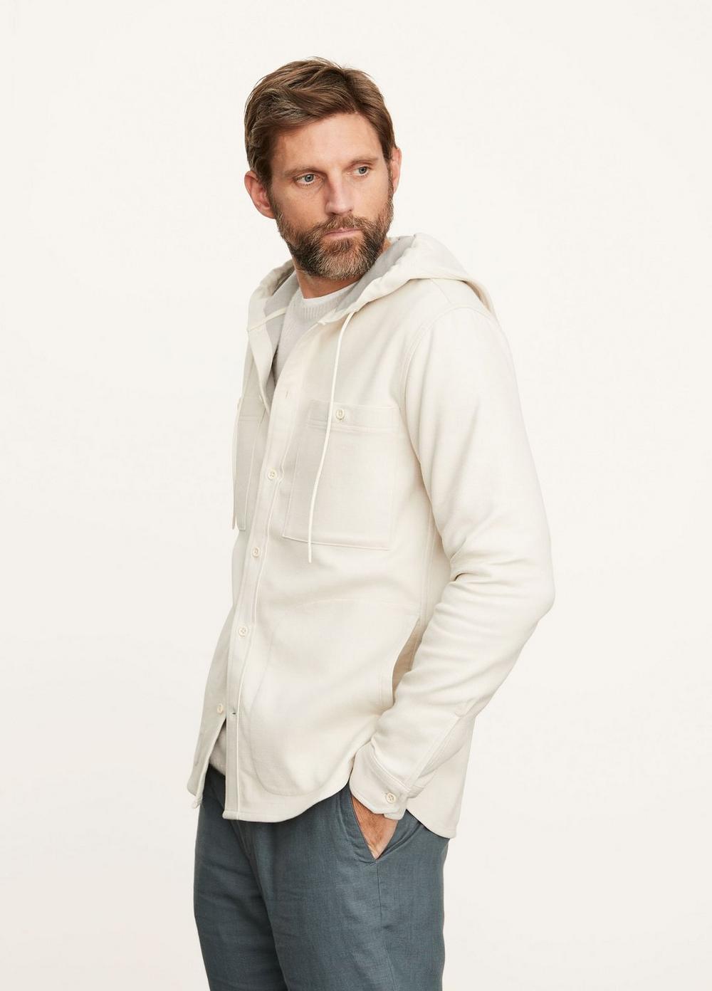 Twill Double Face Hooded Long Sleeve