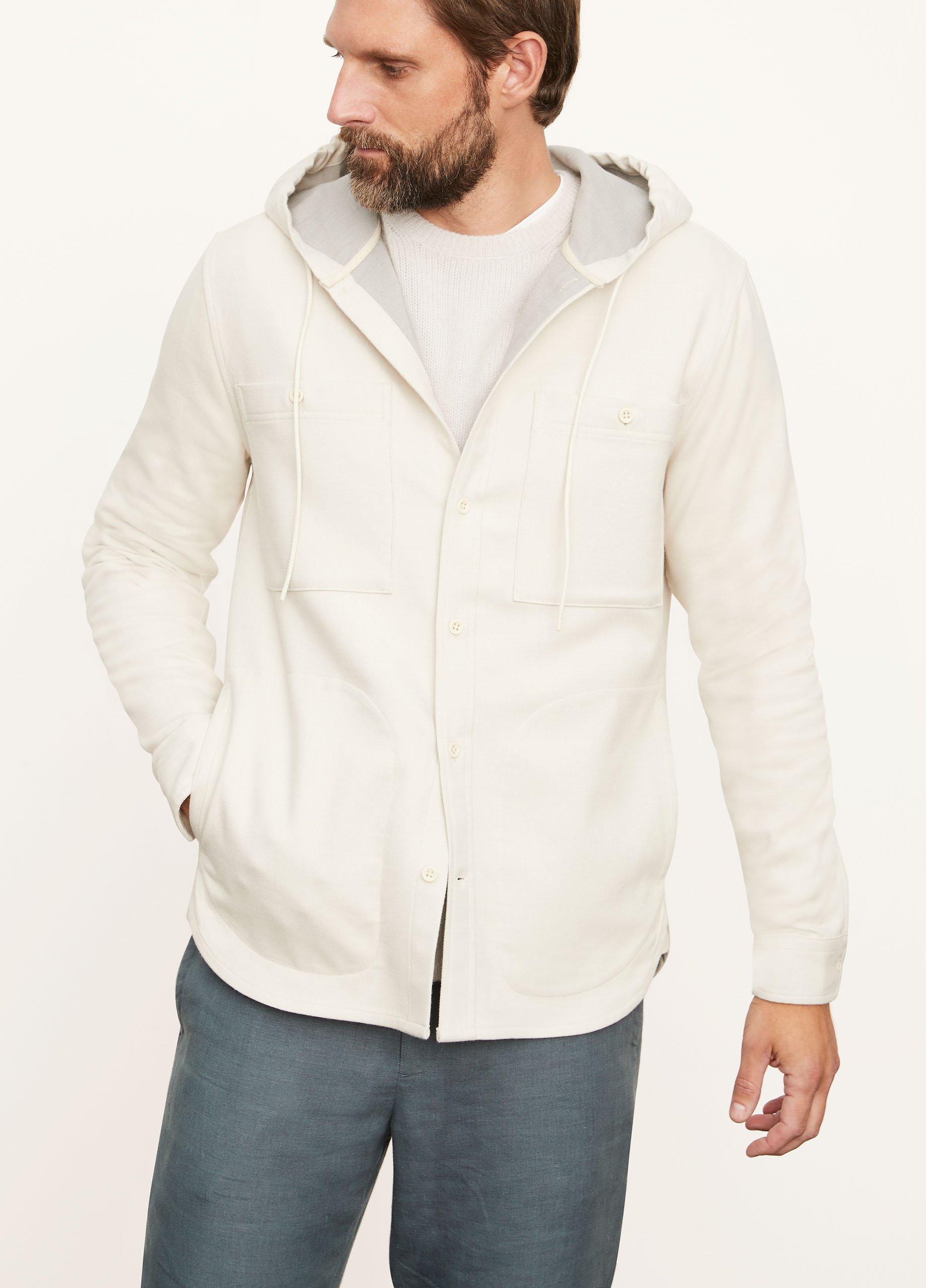 Twill Double Face Hooded Long Sleeve
