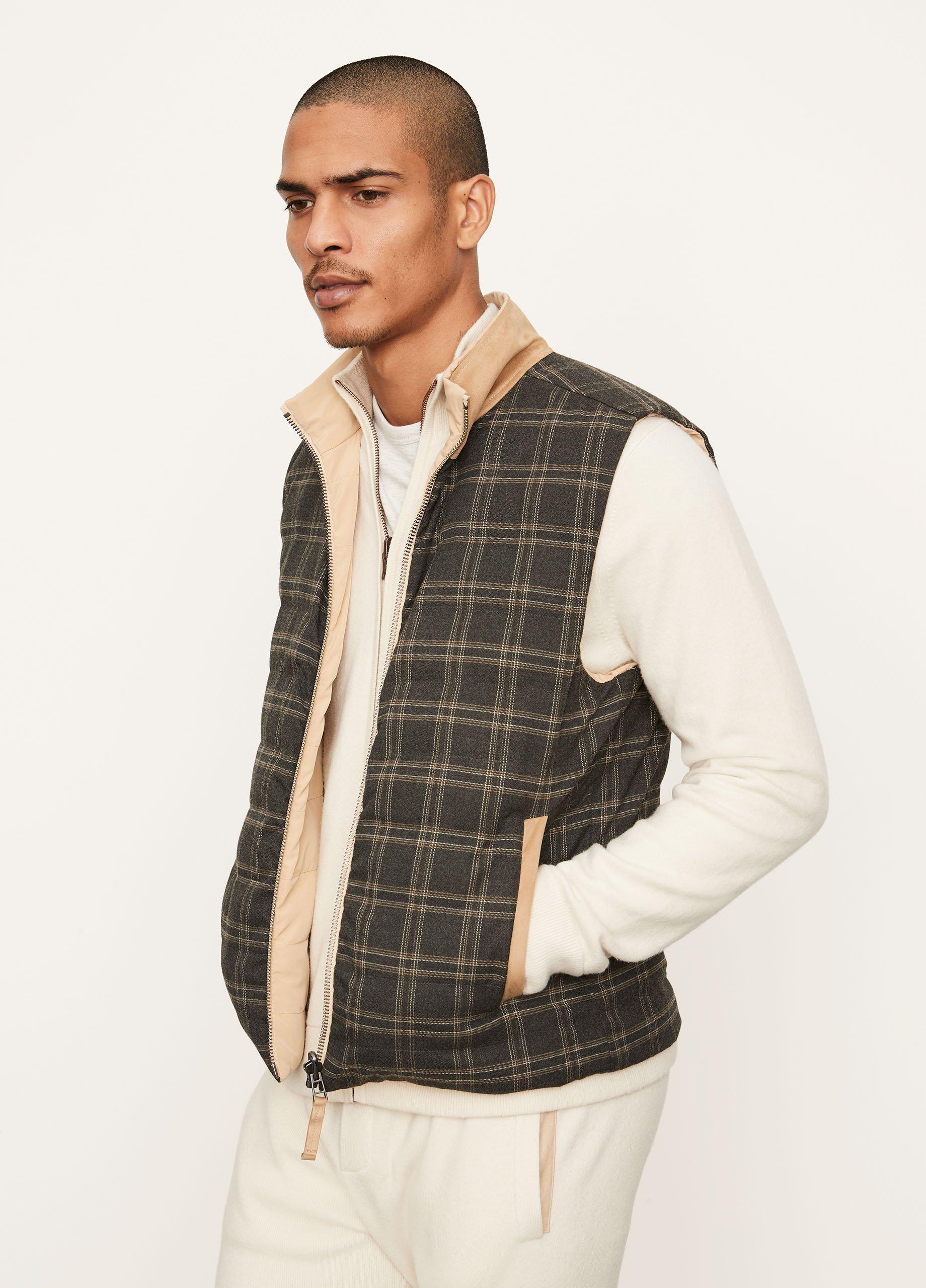 Quilted Reversible Vest in Vince Products Men | Vince