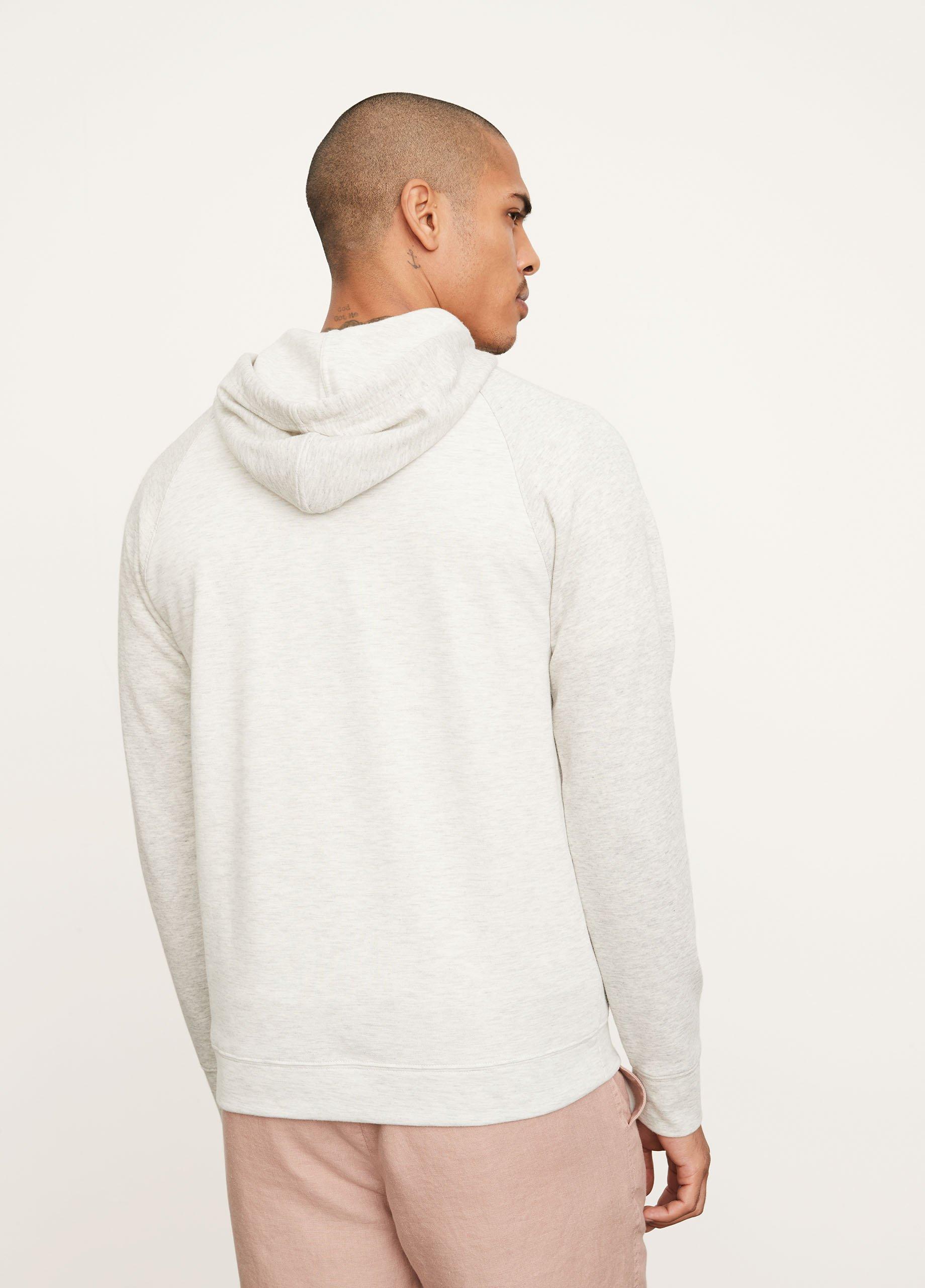 Color Block Double Knit Pull Over Hoodie