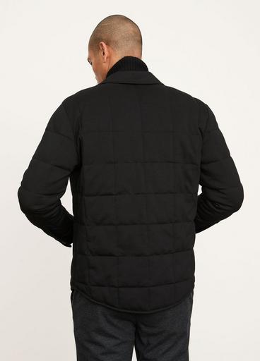 Quilted Mixed Media Shirt Jacket image number 3