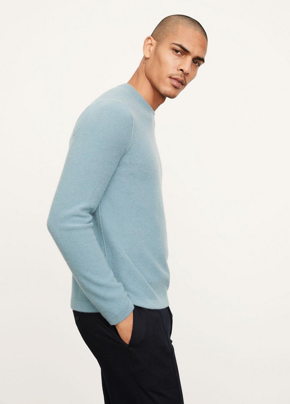 Boiled Cashmere Long Sleeve Crew