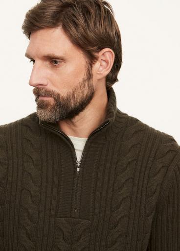 Cable Quarter Zip image number 1