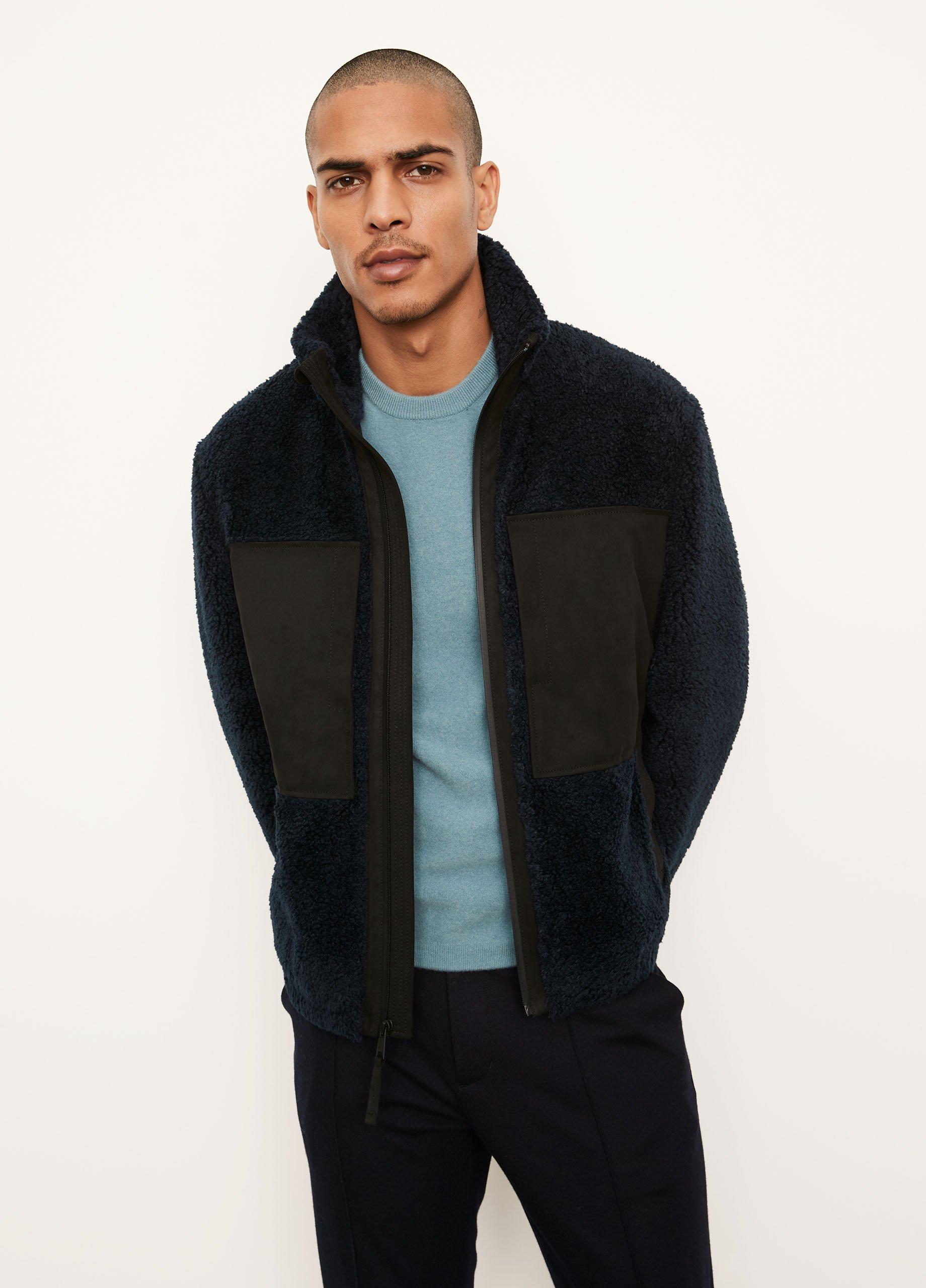 Vince sherpa sale coaches jacket