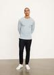 Mouliné Pima Cotton Thermal Crew Neck Pullover image number 0