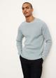 Mouliné Pima Cotton Thermal Crew Neck Pullover image number 1