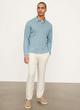 Linen Long Sleeve Polo image number 0