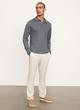 Linen Long Sleeve Polo image number 0