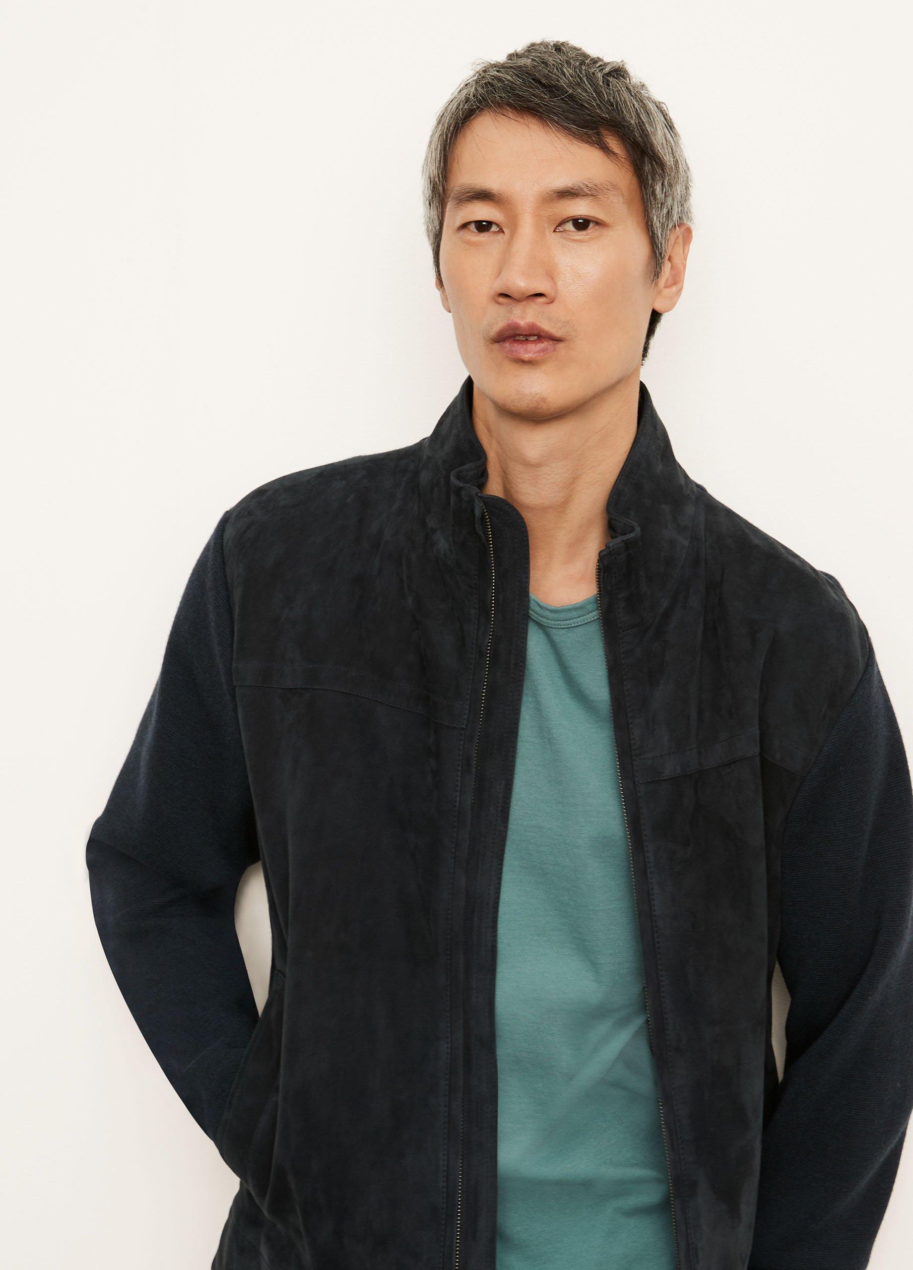 Suede Sweater Zip Jacket image number 1