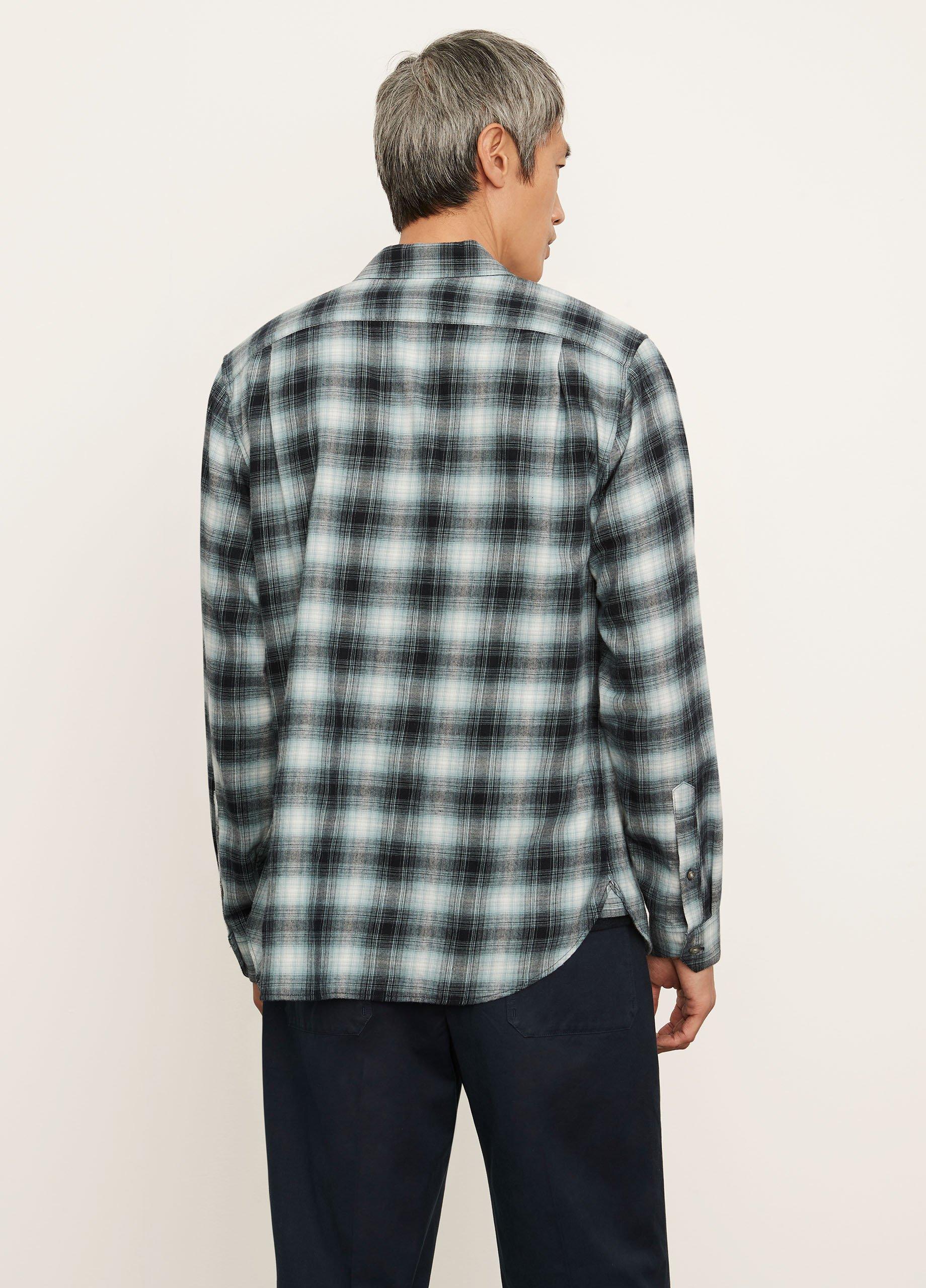 Ocean View Plaid Shirt in Vince Products Men | Vince