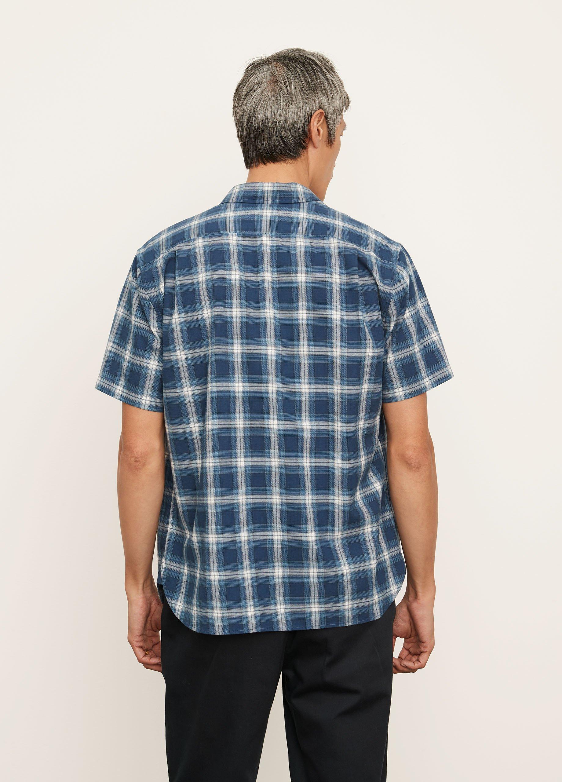 Moonlit Shadow Plaid Short Sleeve Shirt image number 3
