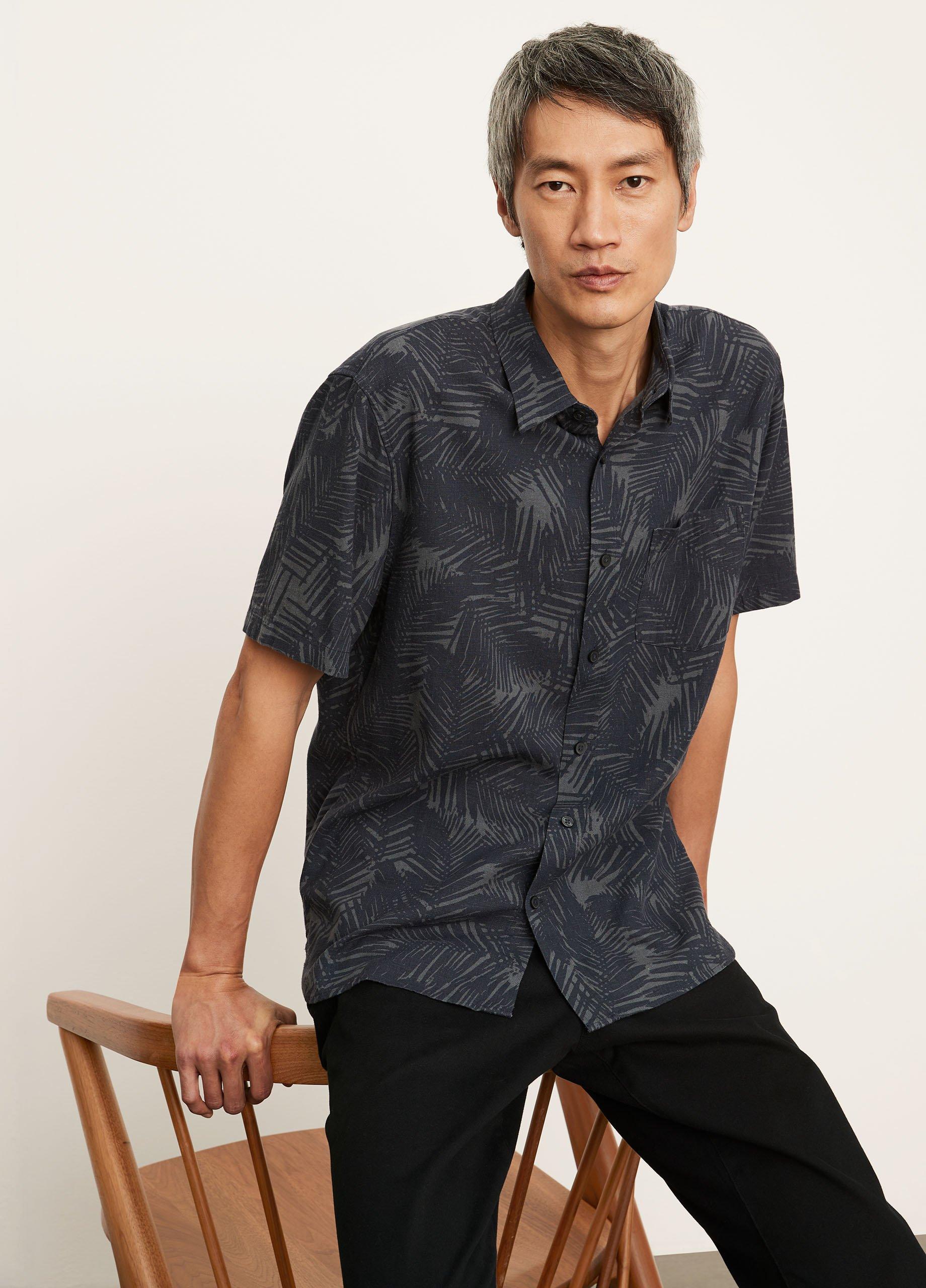 Palm Print Short Sleeve Shirt image number 1