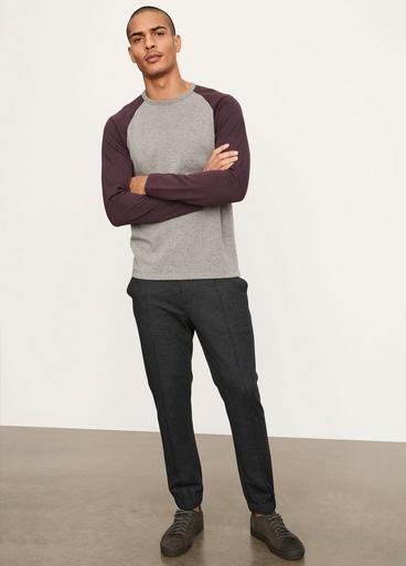 Color Block Double Knit Baseball Crew image number 0