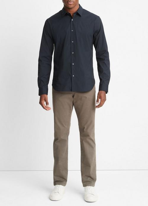 Cotton-Blend Long-Sleeve Shirt