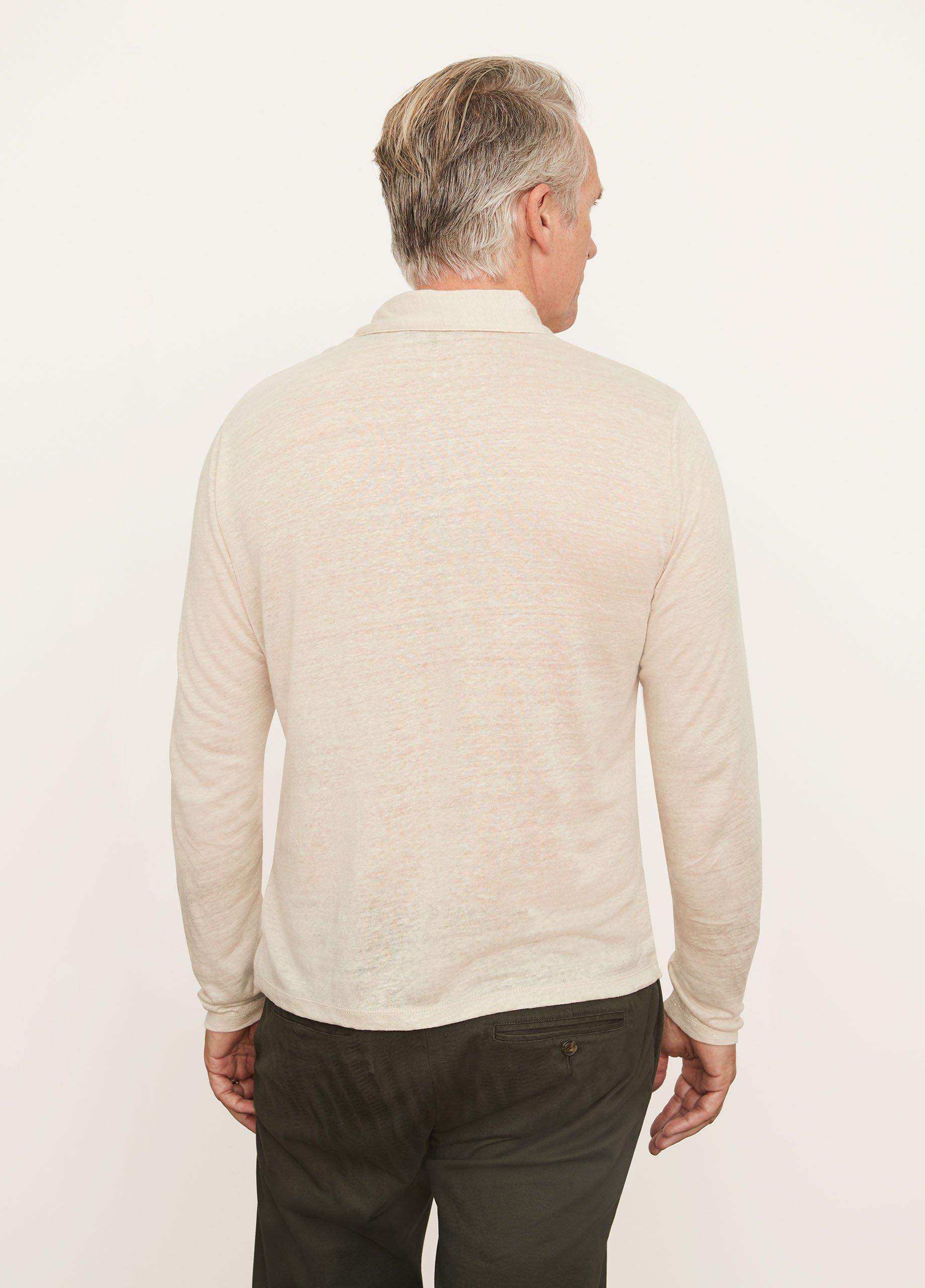ポロシャツ Vince Linen, wool and chashmere polo shirt Linen, Wool & Cashmere Polo Sweater in Sweaters | Vince