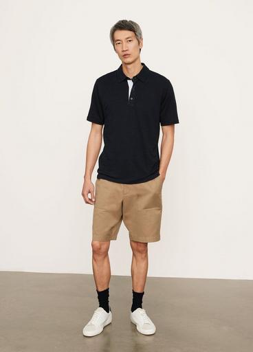 Linen Short Sleeve Polo image number 0