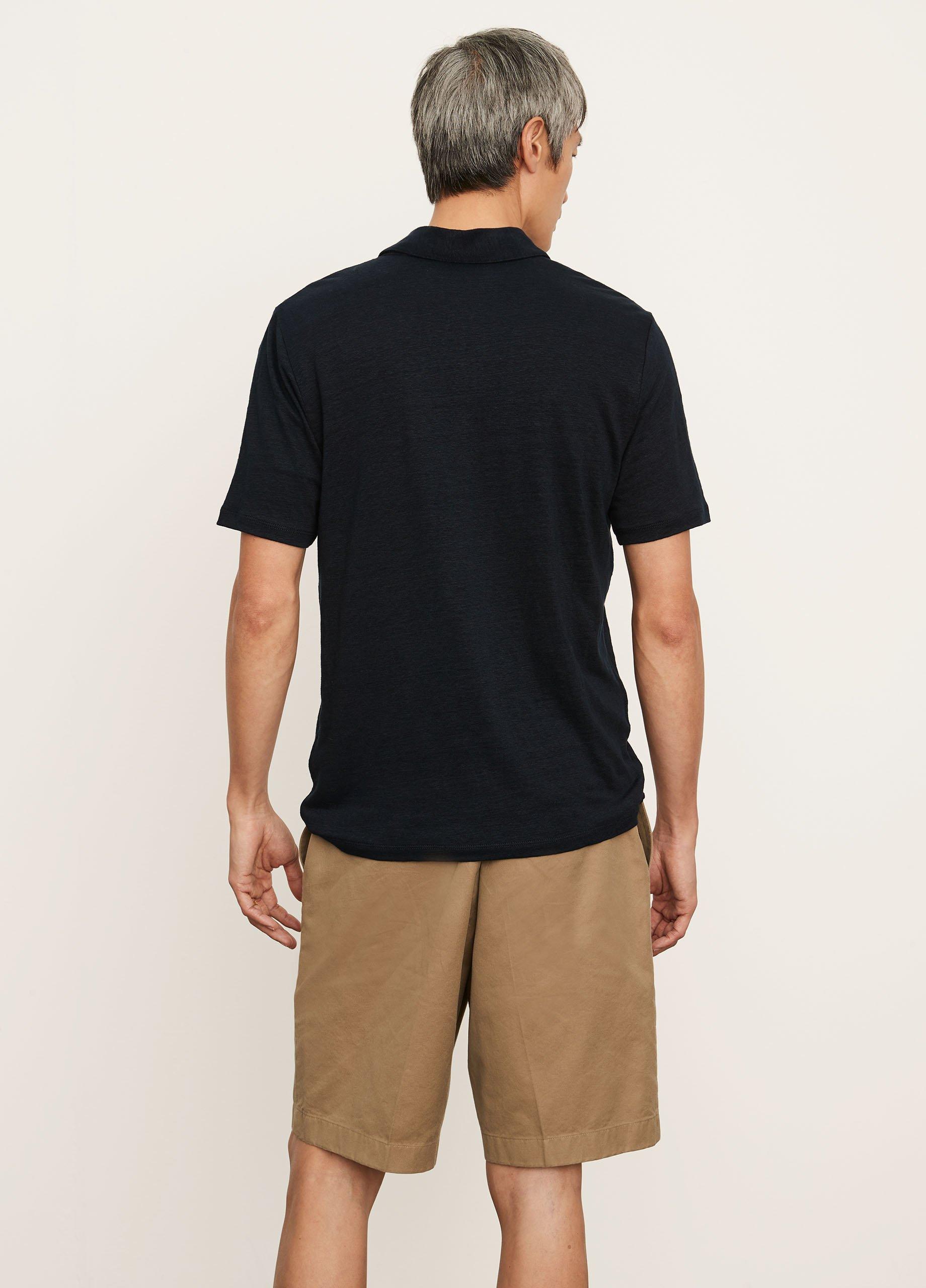Linen Short Sleeve Polo image number 3