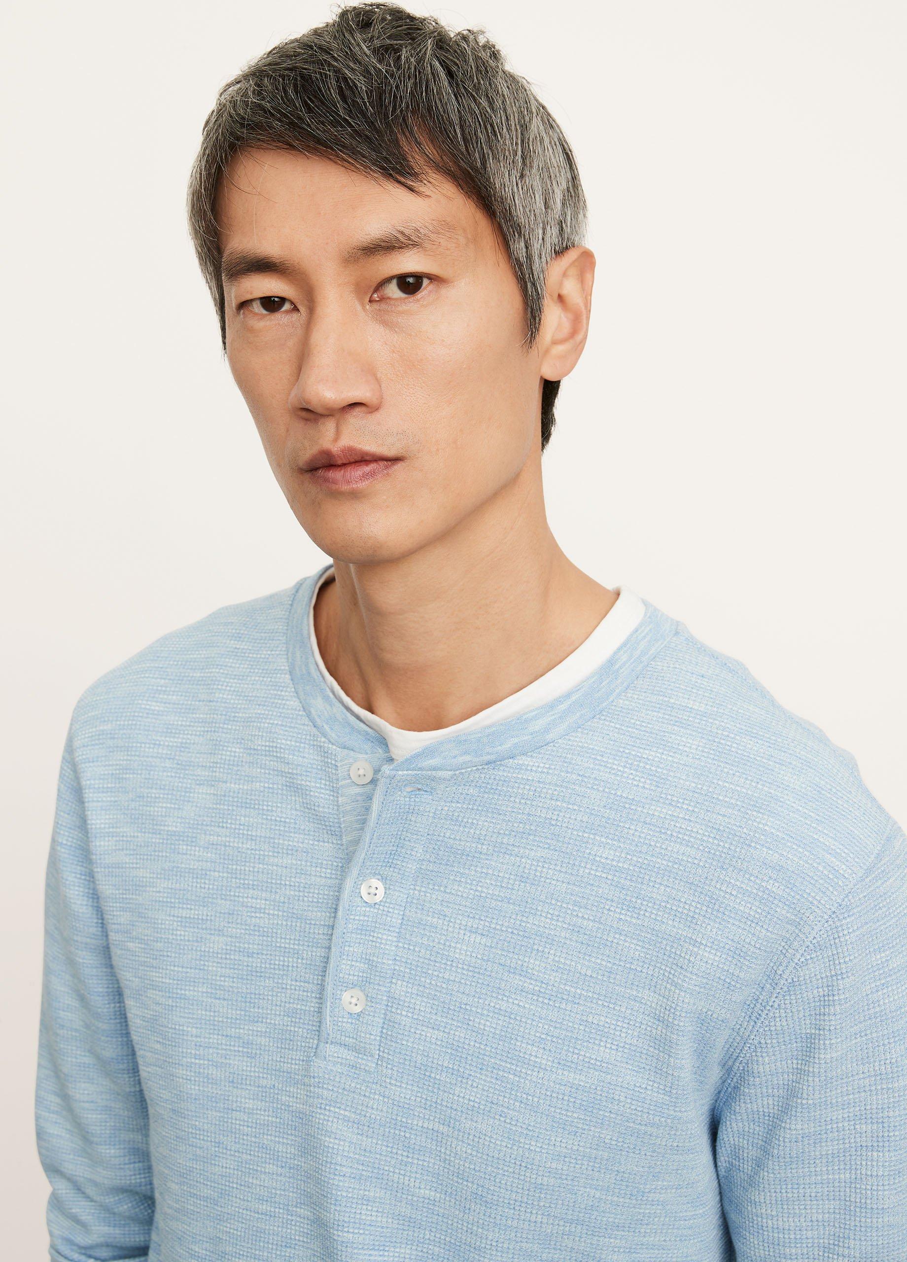Slub Thermal Long Sleeve Henley image number 1
