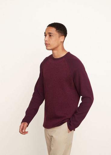 Double Knit Baseball Crew Neck Pullover image number 2