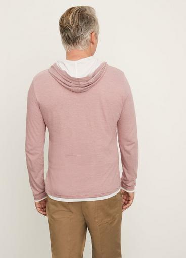 Double-Layer Striped Popover Hoodie image number 3
