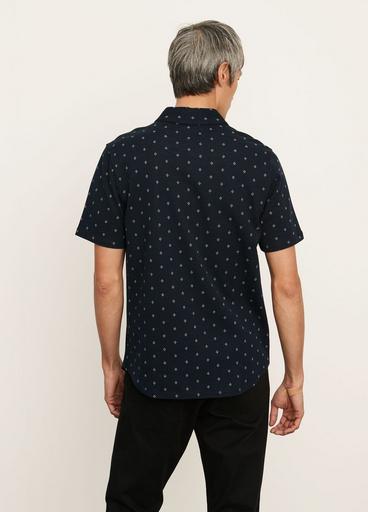 Jacquard Short Sleeve Button-Down Shirt image number 3