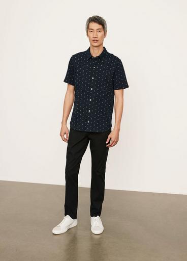 Jacquard Short Sleeve Button Down Shirt image number 0