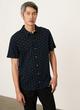 Jacquard Short Sleeve Button Down Shirt image number 1