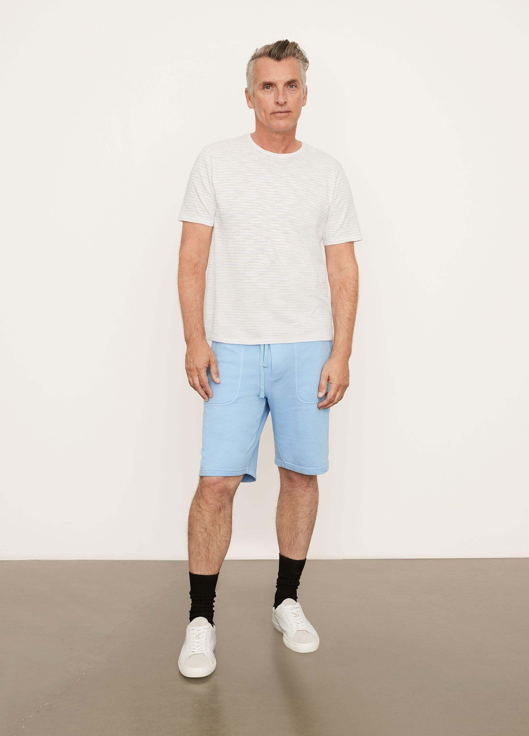 Slub Stripe Short Sleeve Crew Neck Shirt image number 0