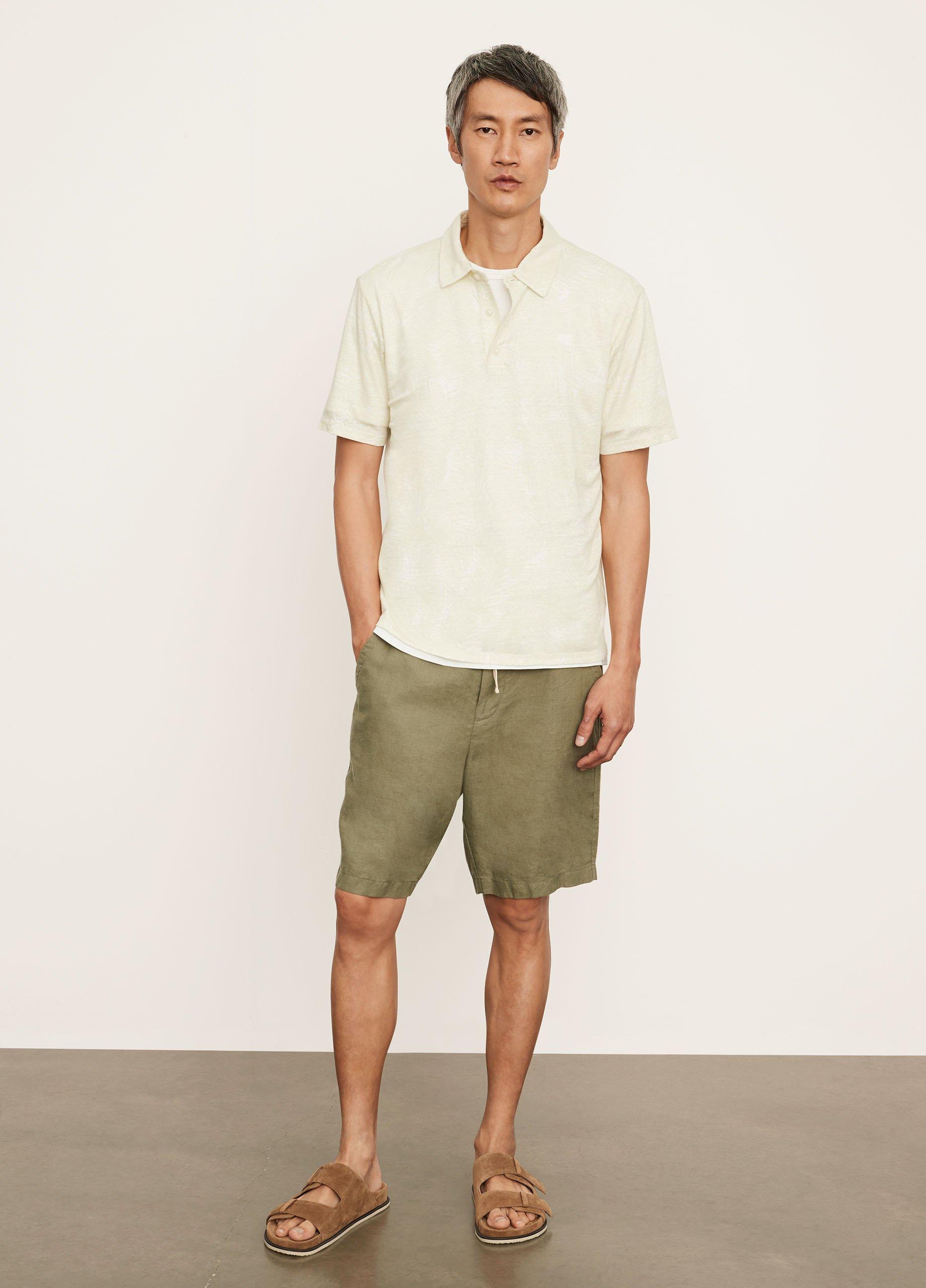 Palm Print Short Sleeve Polo image number 0