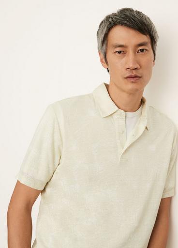 Palm Print Short Sleeve Polo image number 1