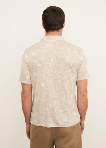 Palm Print Short Sleeve Polo image number 3