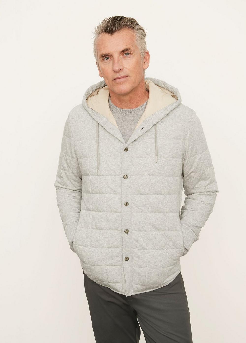 Quilted Cotton Button Jacket
