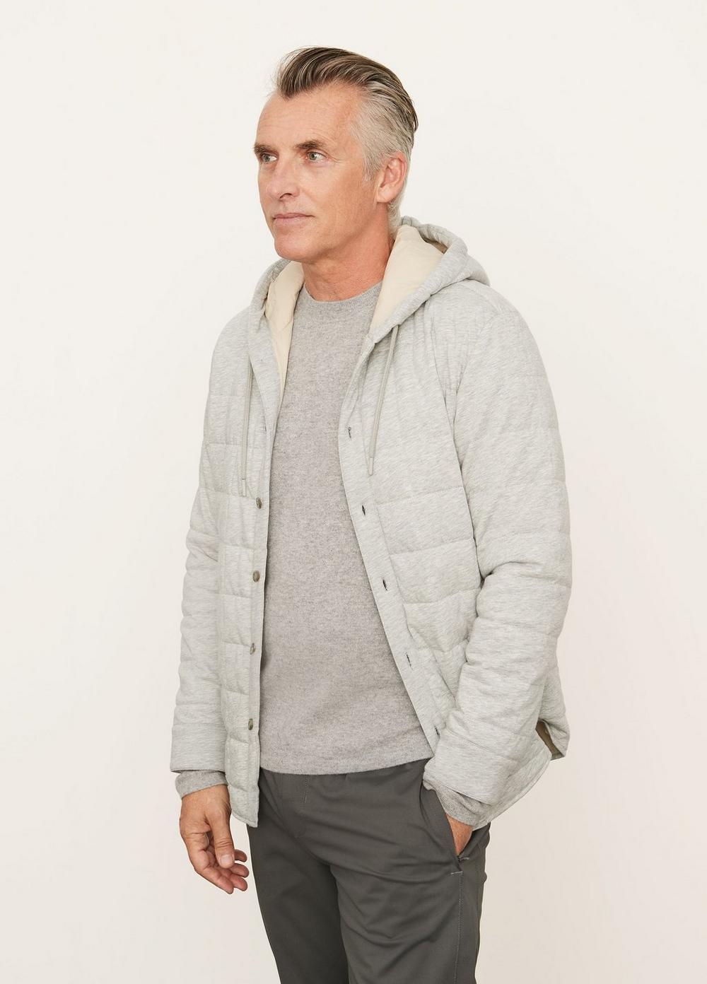 Quilted Cotton Button Jacket