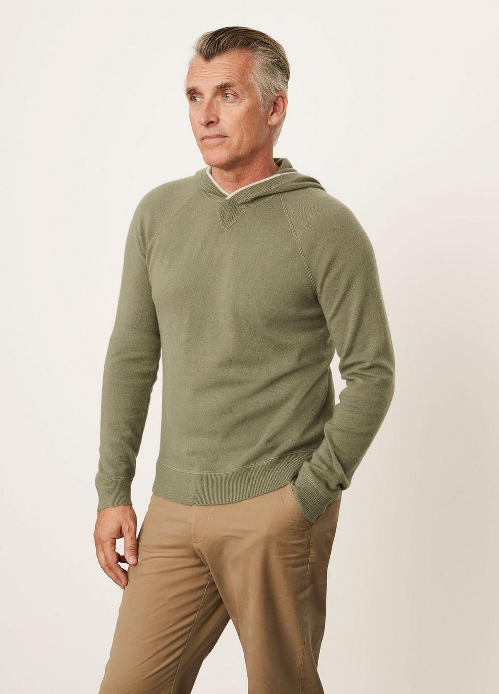 Wool Cashmere Popover Hoodie