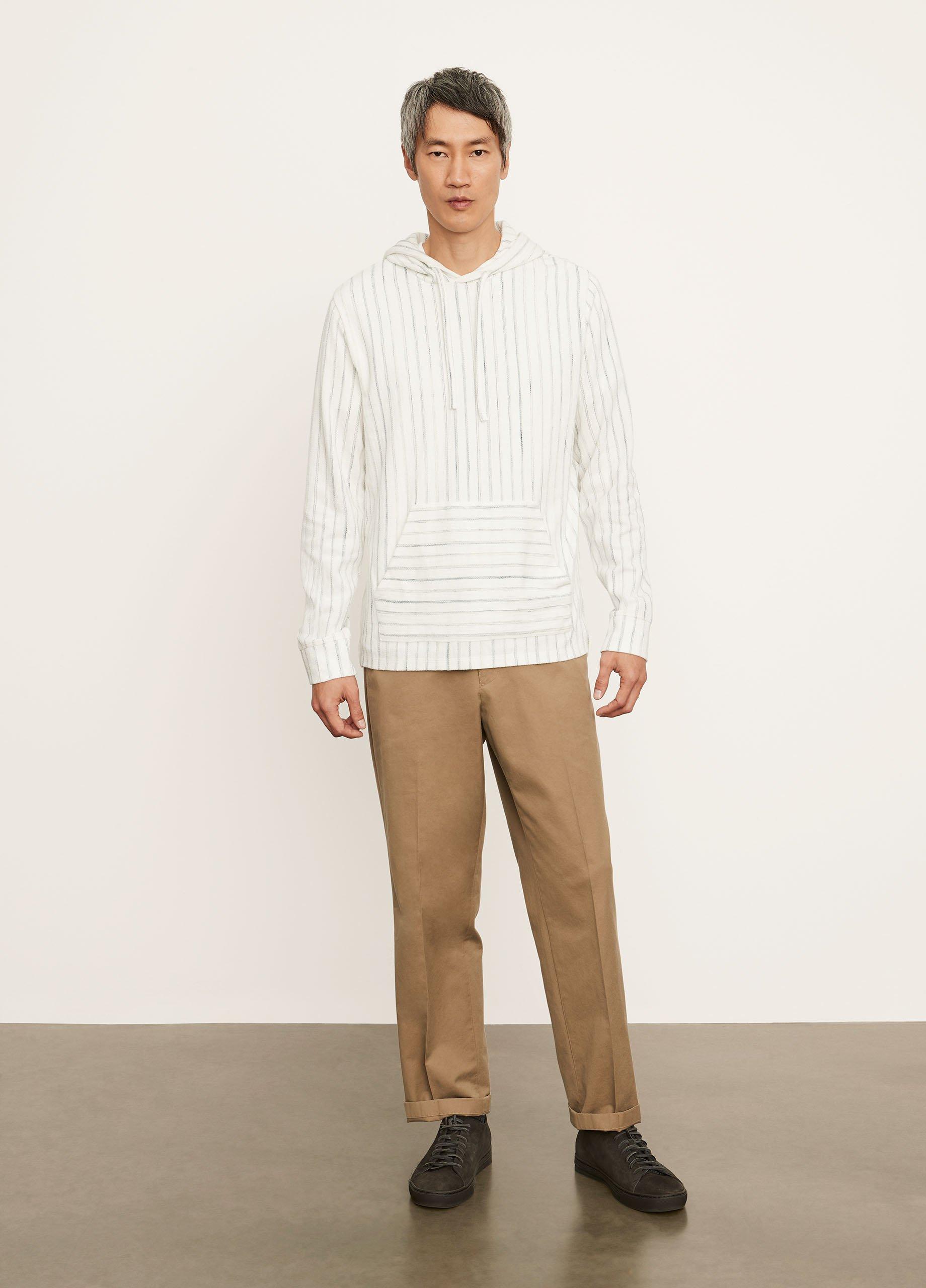 Textured Stripe Popover Hoodie image number 0