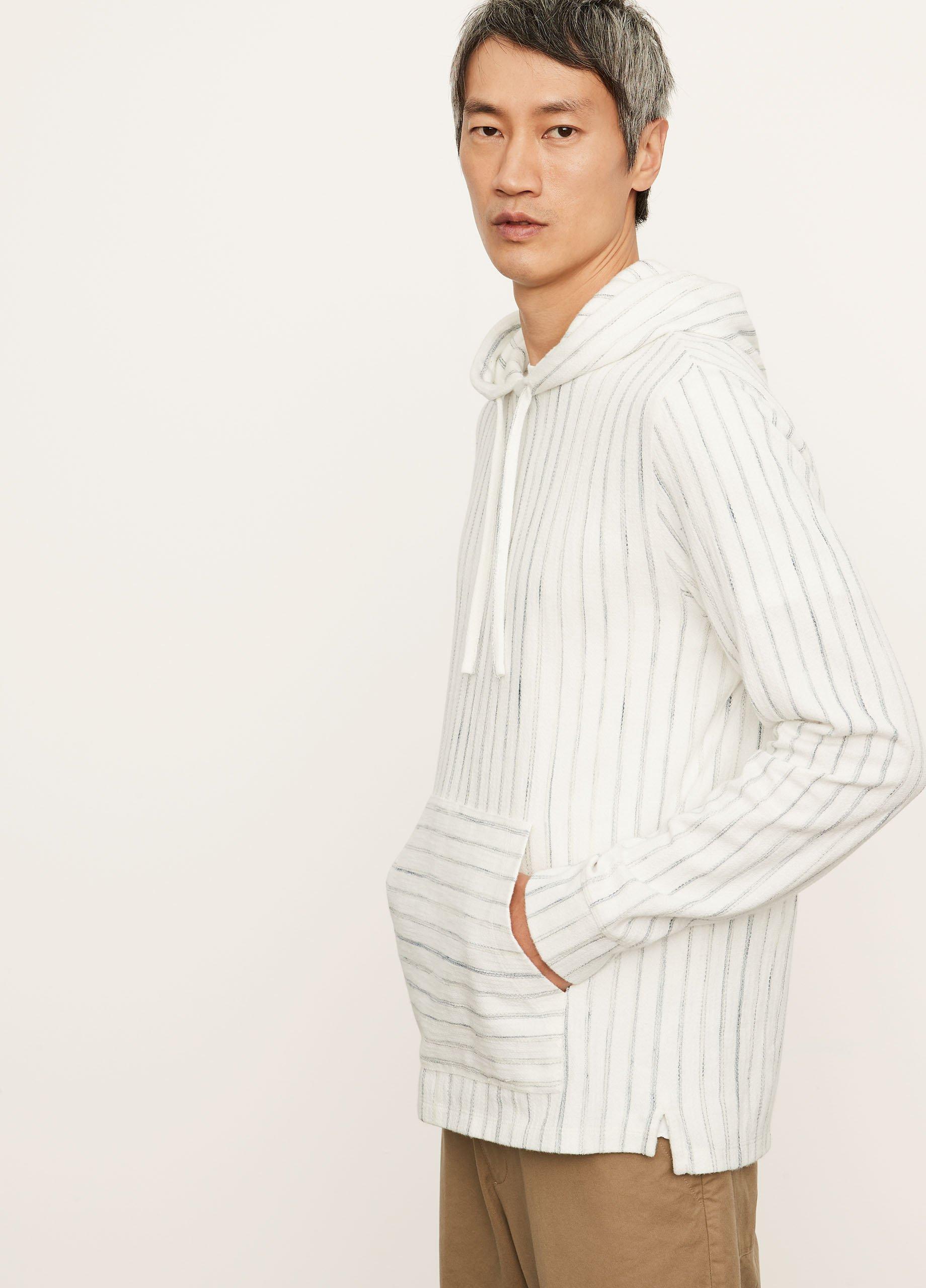 Textured Stripe Popover Hoodie image number 2