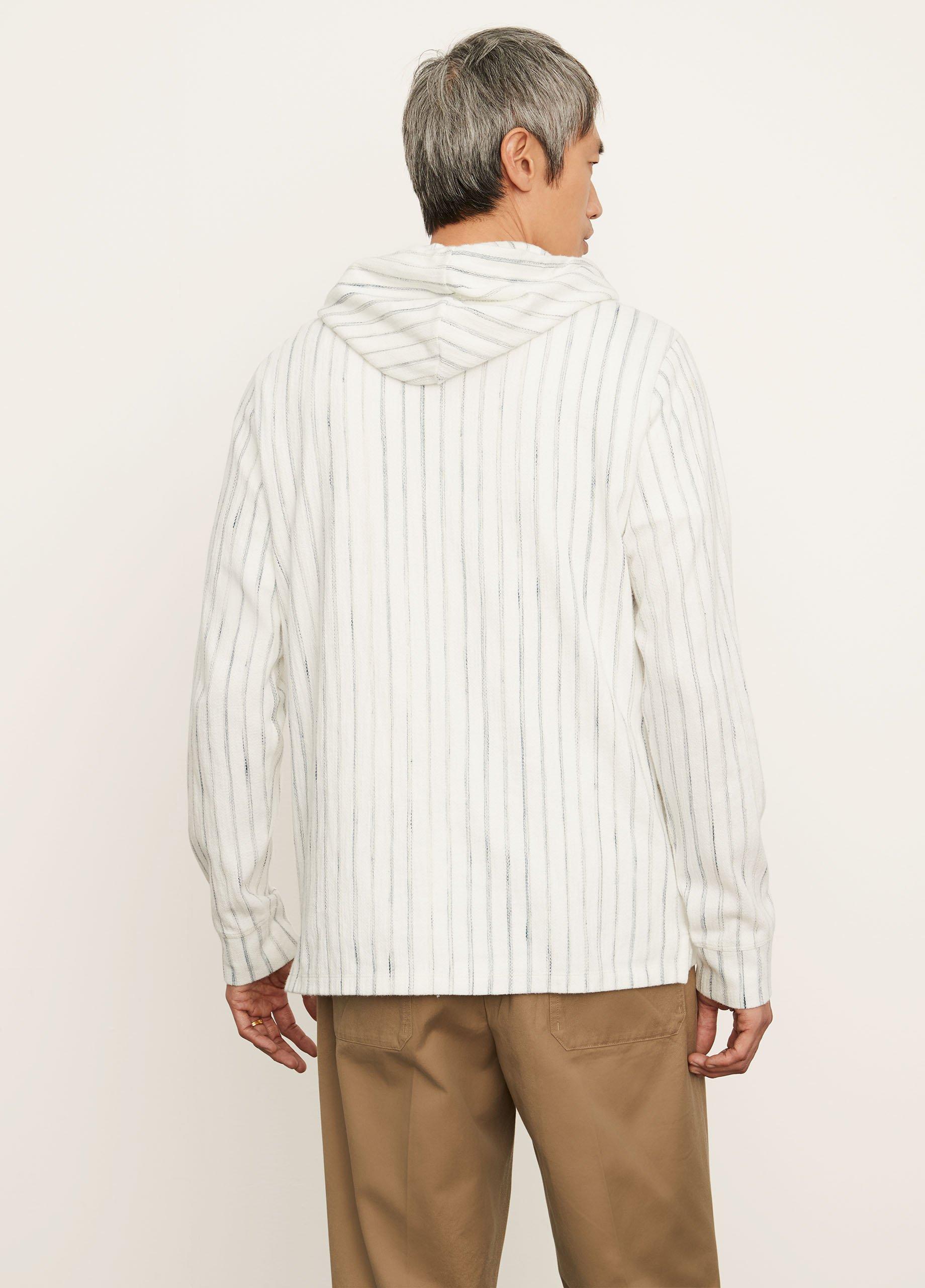 Textured Stripe Popover Hoodie image number 3