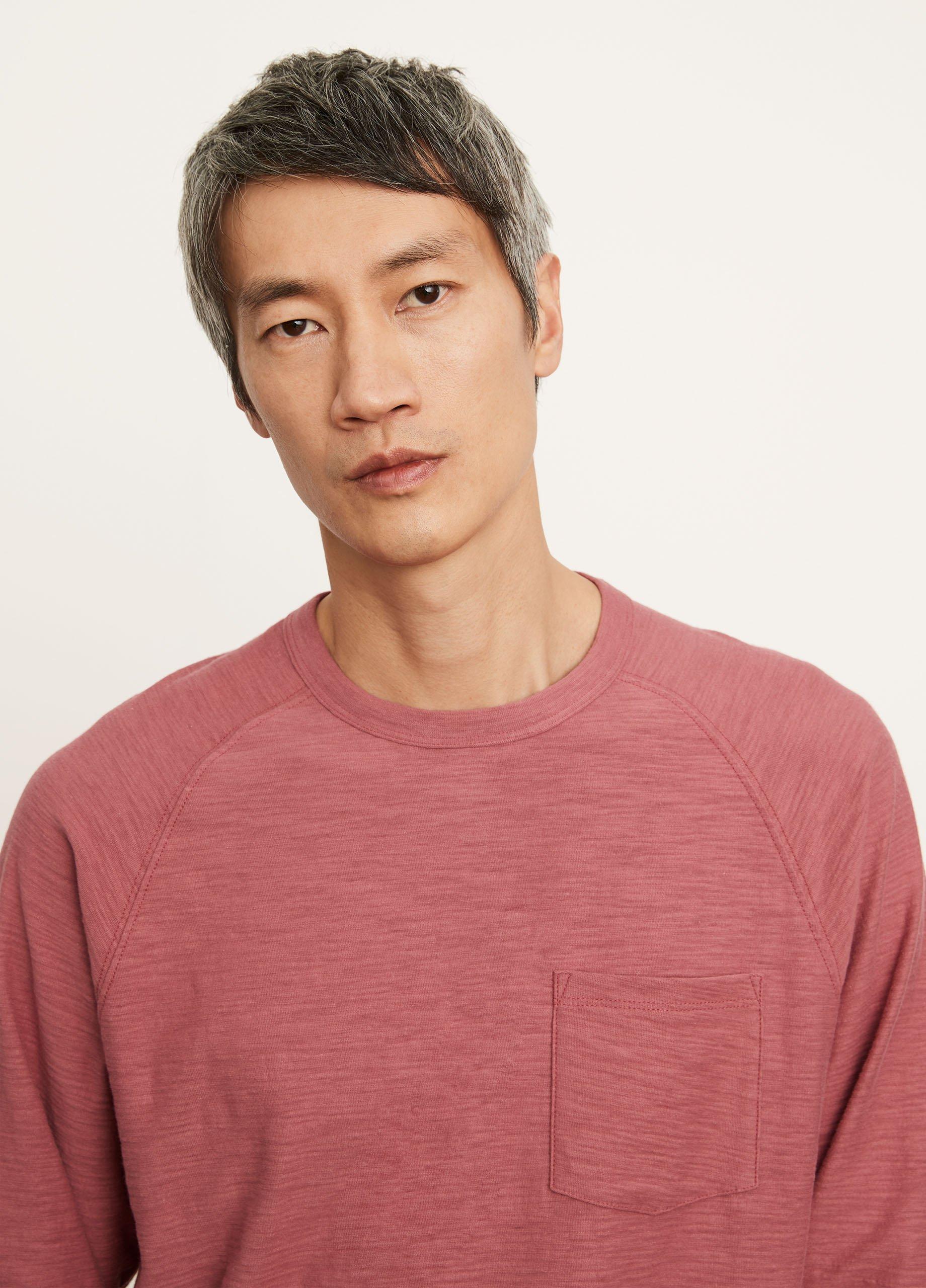 Long Sleeve Pocket Crew Neck T-Shirt image number 1