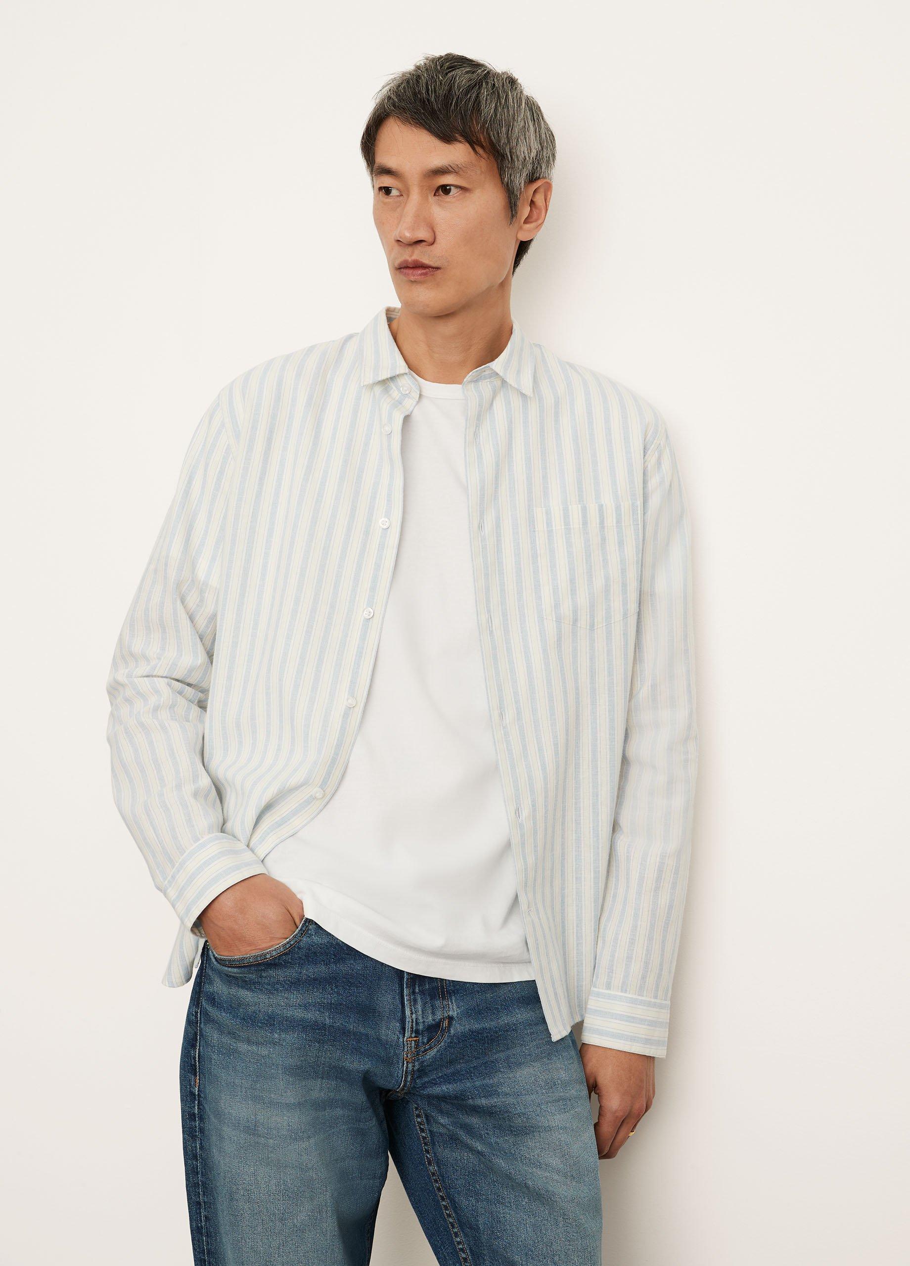 Variegated Stripe Long Sleeve Shirt image number 1