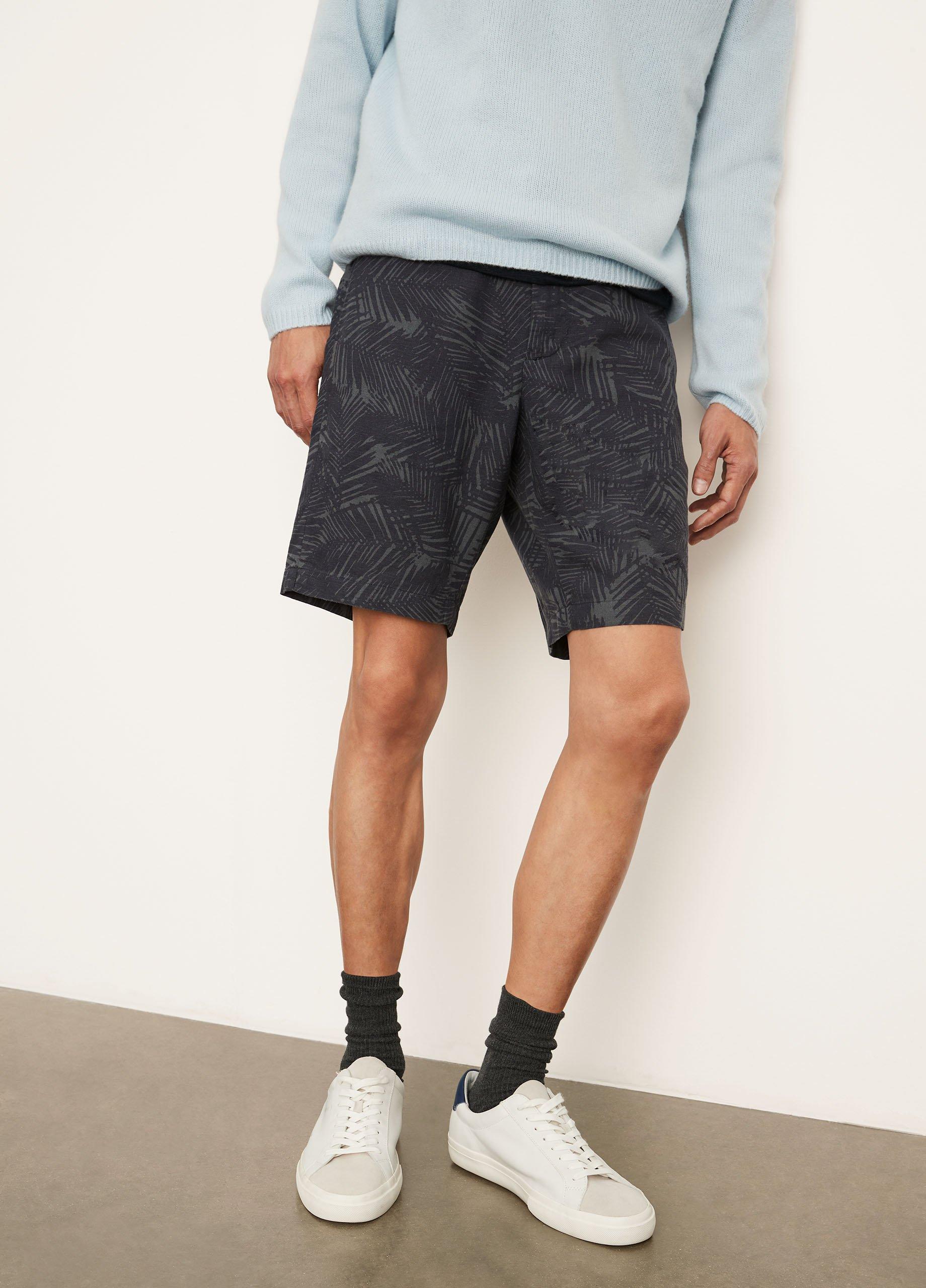 Palm Print Hemp Short image number 1