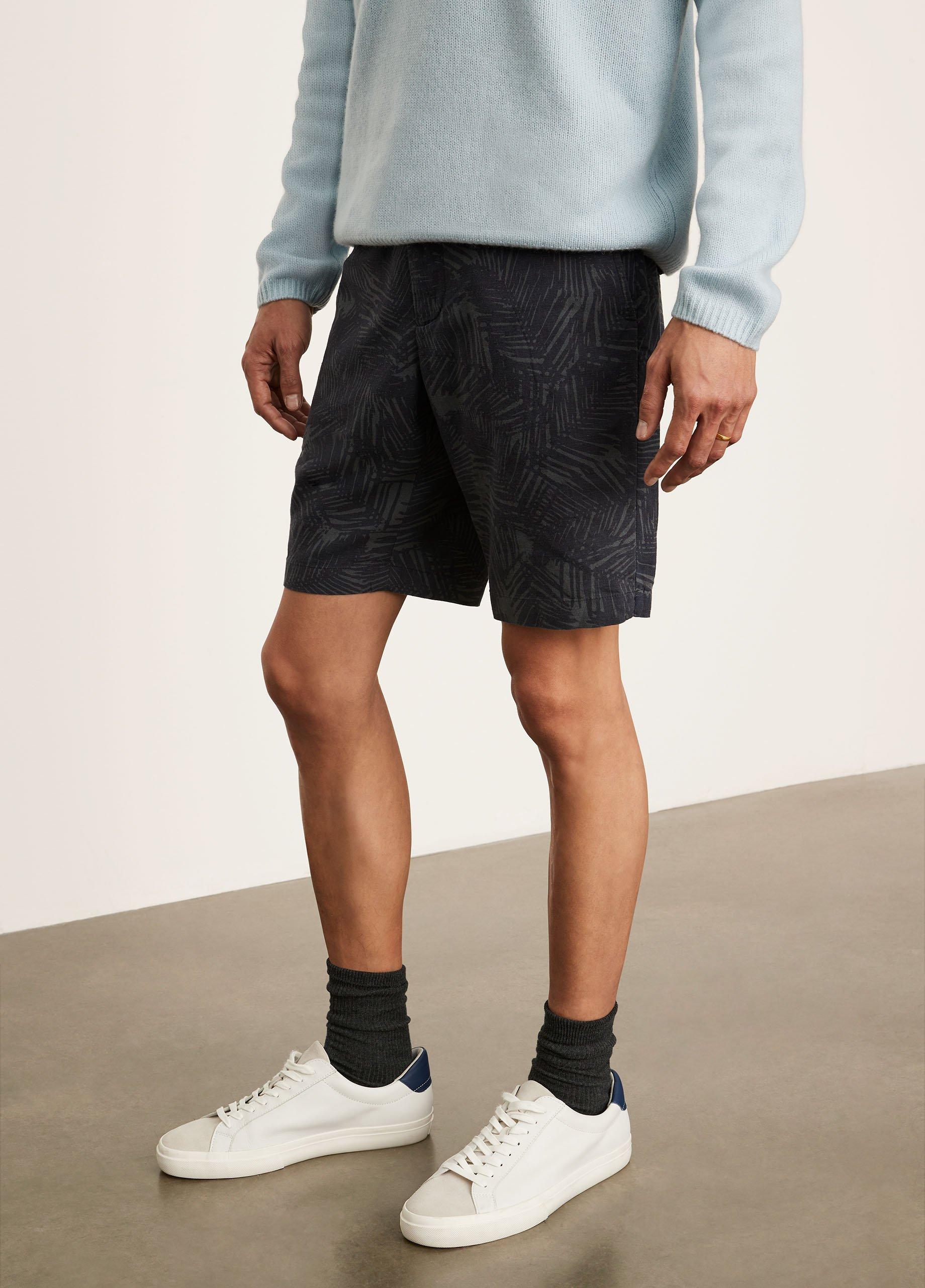 Palm Print Hemp Short image number 2