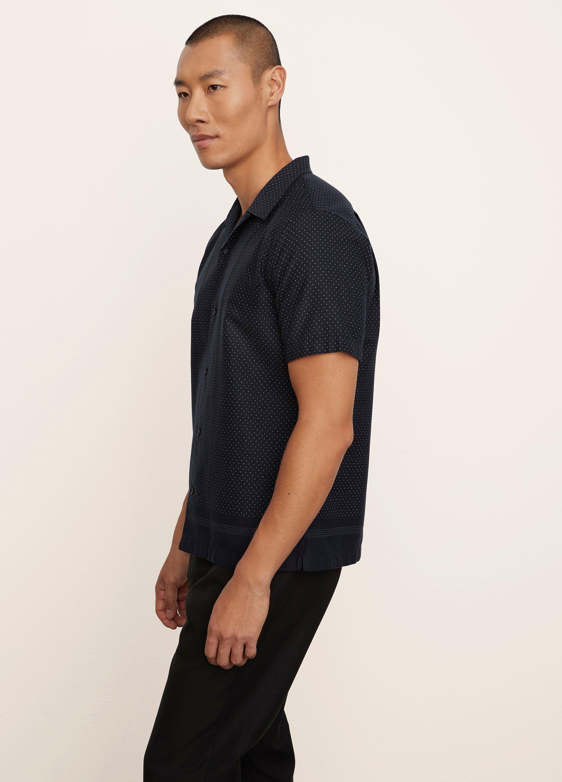 Border-Print Short Sleeve Shirt image number 2