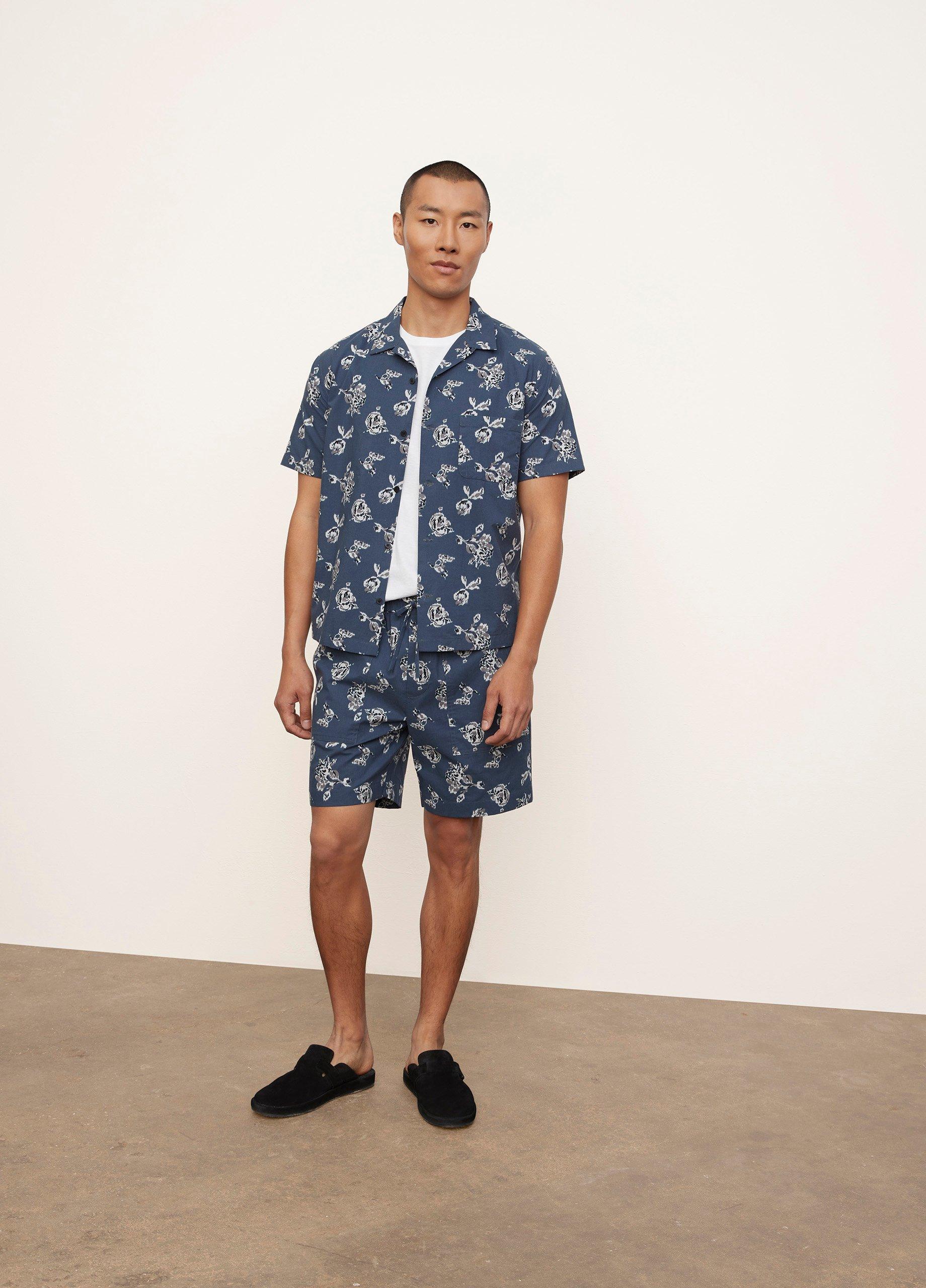 Ikat Floral-Print Pull-On Short image number 0