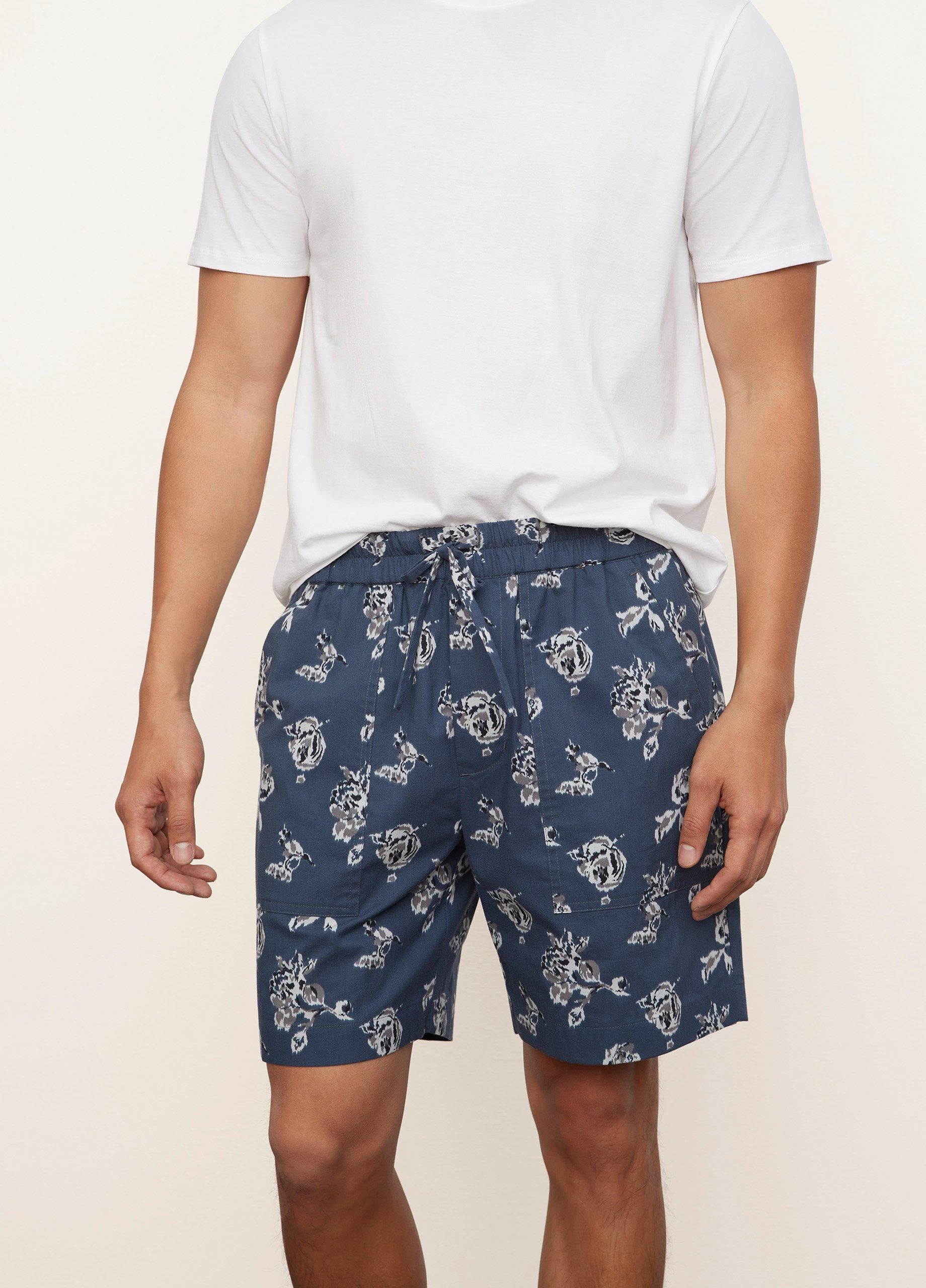Ikat Floral-Print Pull-On Short image number 1