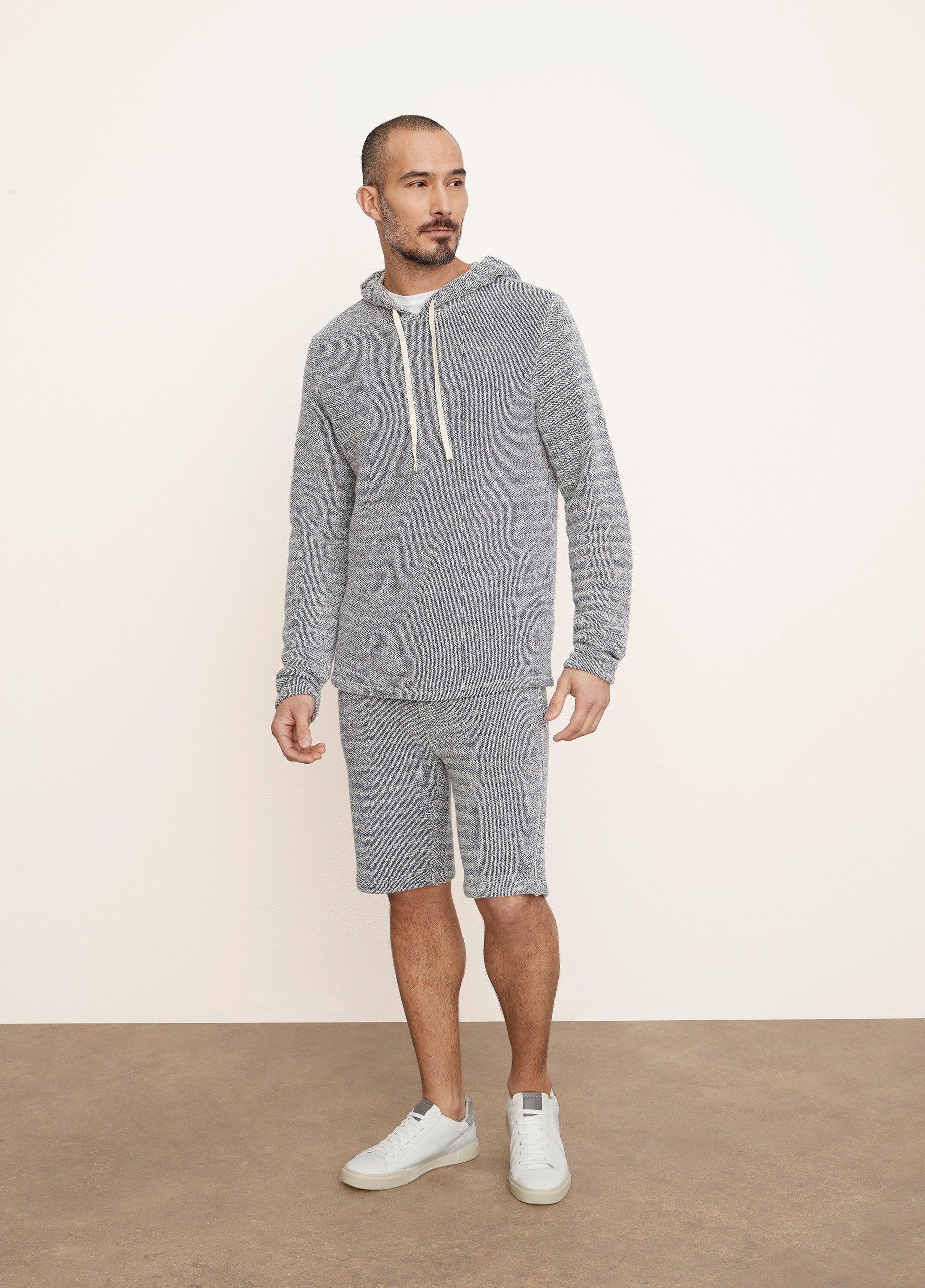 French Terry Button-Down Hoodie image number 0