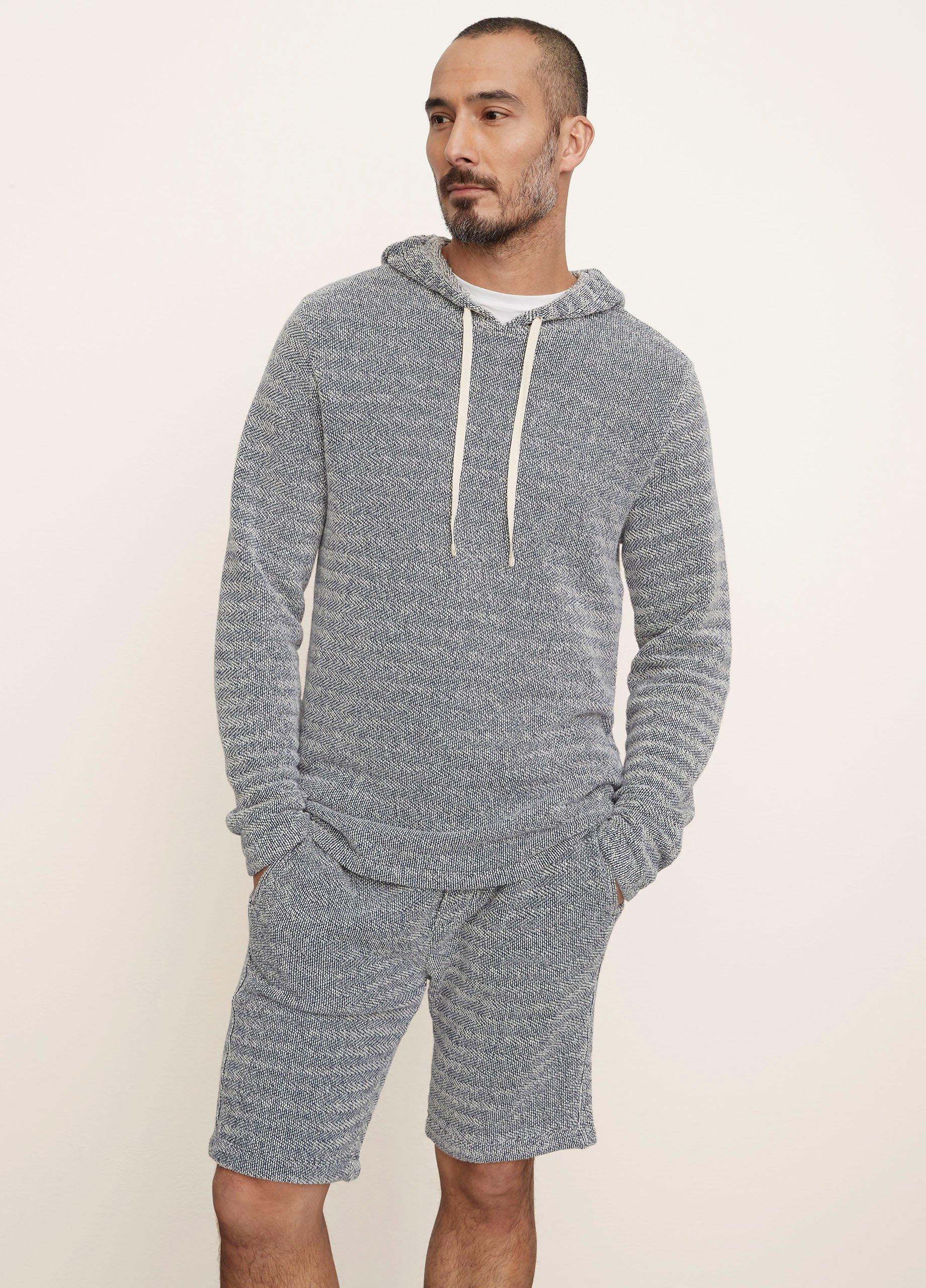 French Terry Button-Down Hoodie image number 1